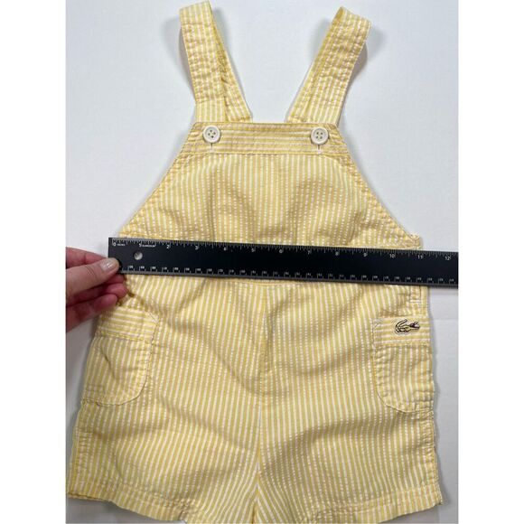 Vintage Izod Lacoste Infant Toddler Seersucker Romper Crocodile Logo Size 2T - Picture 6 of 8